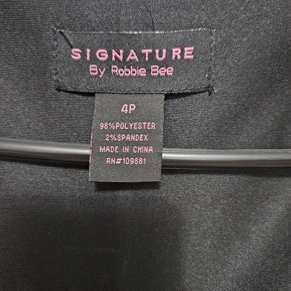 Signature By Robbie Bee Womens Gray On Gray Knit Babydoll Dress Sz 4P Mi… - Picture 6 of 7